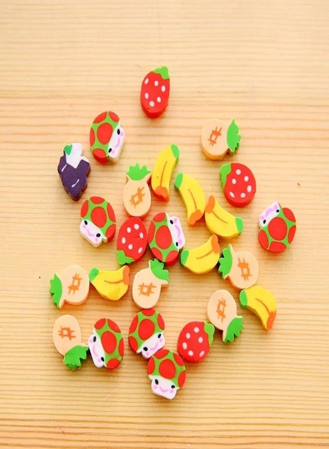 VTL Mini Erasers in Baby Bottle | Cute Cartoon Shaped Erasers for Kids | Fun School Stationery & Return Gift for Students (Pack of 4 Bottles, Multi-Color) - Image 2